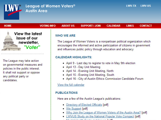 League of Women Voters of Austin